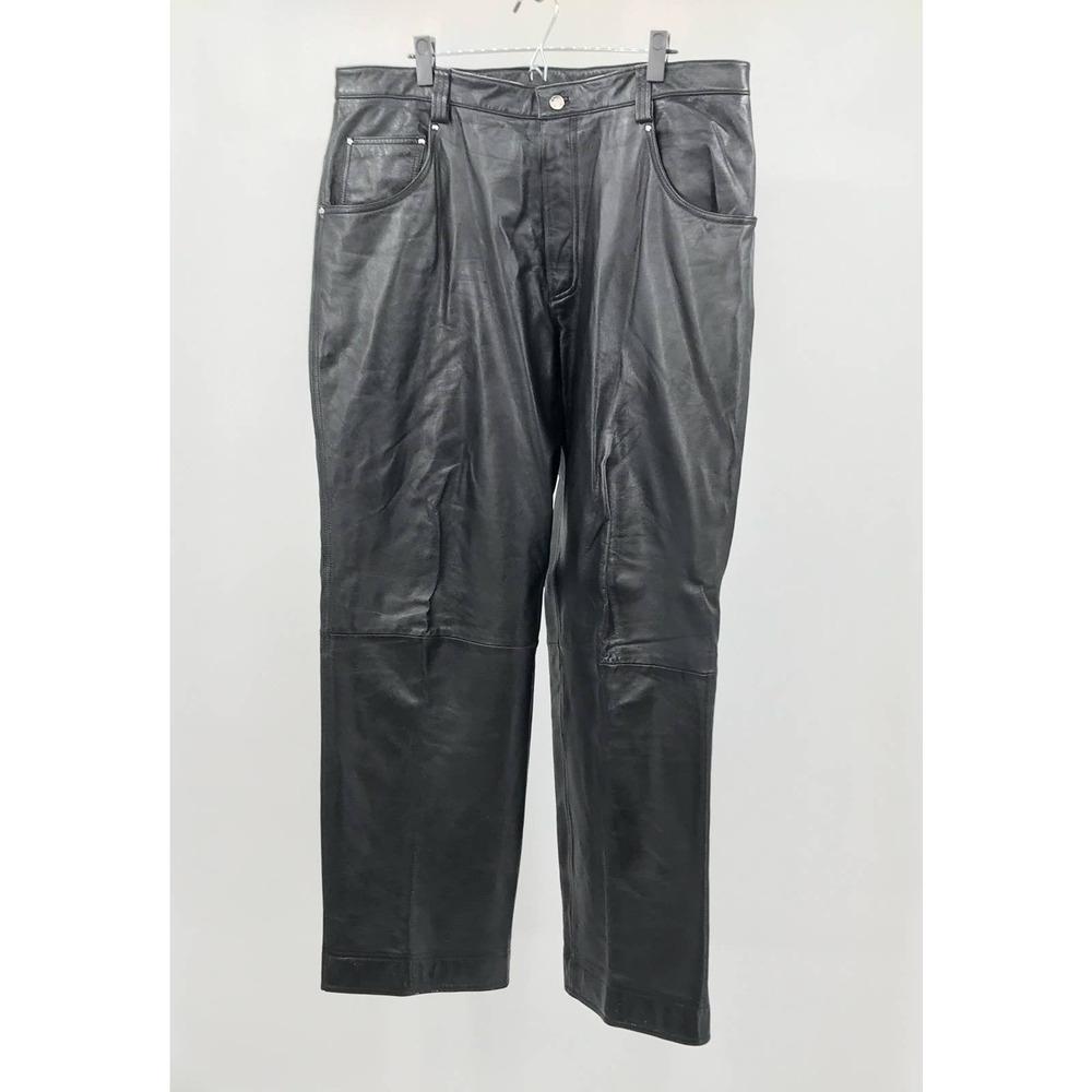 Wilsons Leather Black Men's Cargo Leather Pants